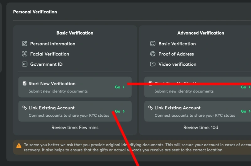 Menghubungkan KYC Verifikasi Diri ke Beberapa Akun BC Game Indonesia