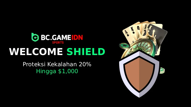 Welcome Shield - Proteksi Kekalahan 20% hingga $1,000